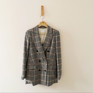 Wilfred Margaux Double-breasted Check Blazer
